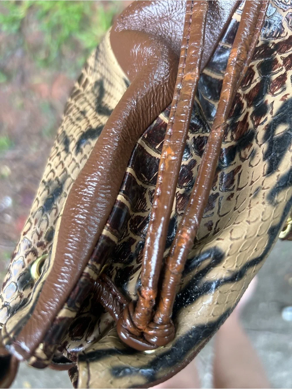 Original by Sharif 1827 NWT Snake Print Shoulder Bag w/ Pouch - Read Description